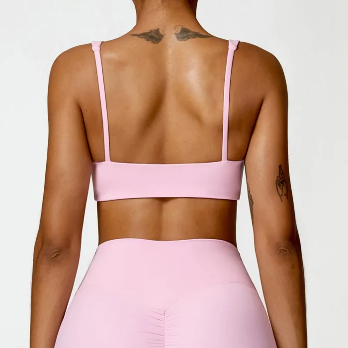 Sweltering - Donna Sling Reggiseno Sportivo Push Up, Yoga & Fitness Crop Top, Intimo Sportivo Traspirante - immagine 2