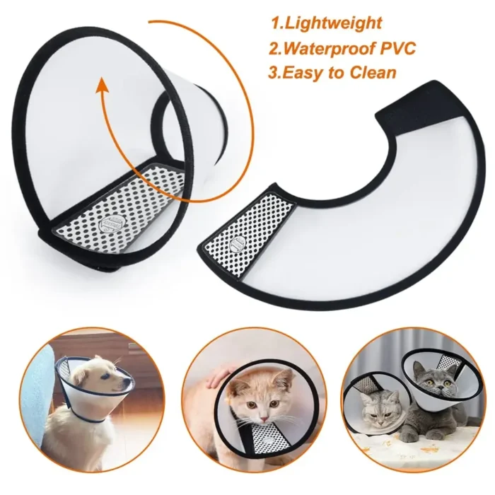 Elizabeth Circle Pet Cover Protettiva per Cani e Gatti - Collare Anti-Morso per Animali, Accessorio per Gattini - immagine 6