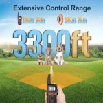 ROJECO 1000m Dog Training Collar Rechargeable Waterproof Remote Control Pet Dog Bark Stop Collar With Shock Vibration For Dogs - immagine 3
