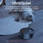 ROJECO 2 in 1 Automatic Pet Feeder Water Dispenser For Dog Cat Water Fountain Drinker Smart Cat Food Feeding Drinking Dual Bowls - immagine 6