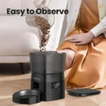 ROJECO Automatic Pet Feeder Button Version Auto Cat Food Dispenser Accessories Smart Control Pet Feeder For Cats Dog Dry Food - immagine 5