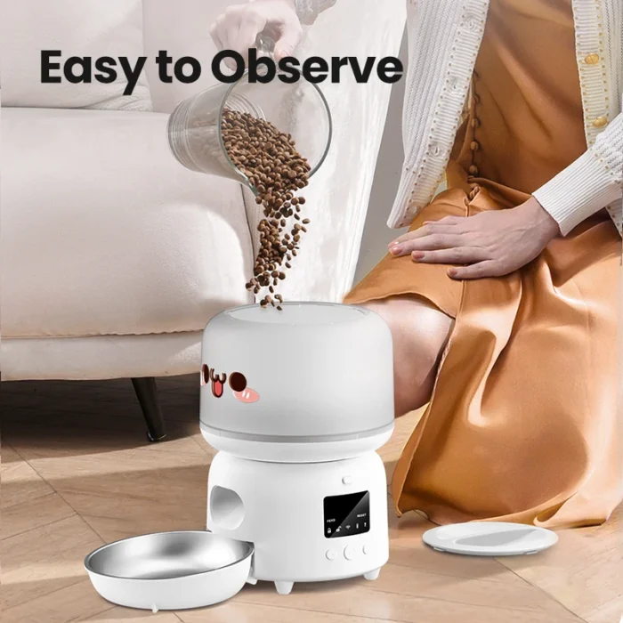 ROJECO SmartFeeder™ - Dispenser Automatico WiFi per Cibo di Cani e Gatti - immagine 6