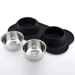 StayPut™ - Doppia Ciotola Antiscivolo con Tappetino in Silicone per Cani e Gatti - immagine 6