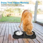 StayPut™ - Doppia Ciotola Antiscivolo con Tappetino in Silicone per Cani e Gatti - immagine 2