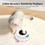 ROJECO ChaseBall™ - Giocattolo Interattivo 2 in 1 con Piuma Rotante per Gatti - immagine 3