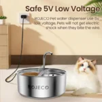 ROJECO 2 in 1 Automatic Pet Feeder Water Dispenser For Dog Cat Water Fountain Drinker Smart Cat Food Feeding Drinking Dual Bowls - immagine 4