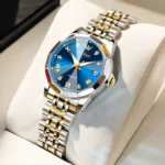 OLEVS – Orologio da Donna Elegante in Acciaio Inossidabile con Quadrante Rhombus Mirror