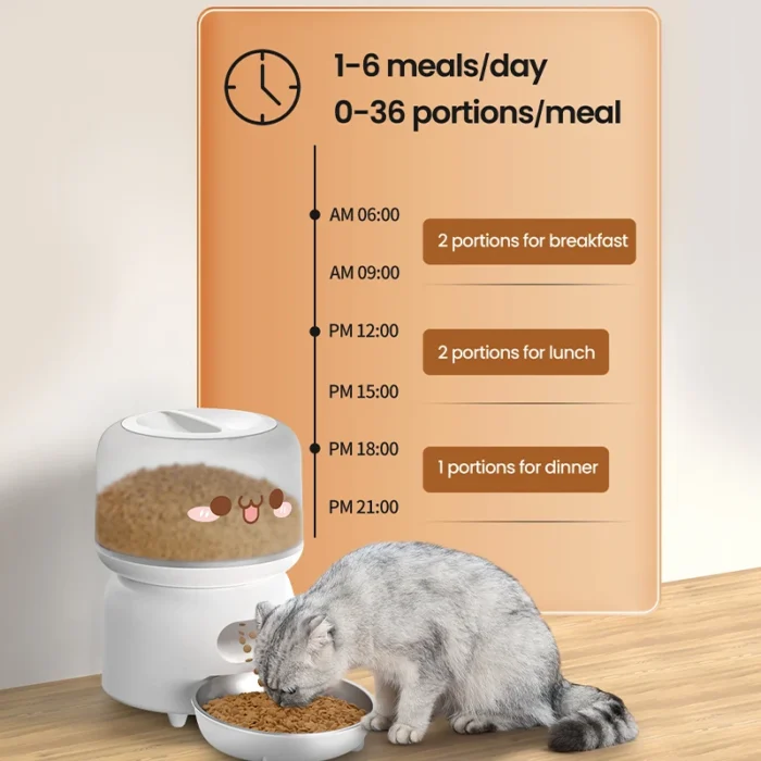ROJECO SmartFeeder™ - Dispenser Automatico WiFi per Cibo di Cani e Gatti - immagine 3