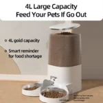 ROJECO SmartFeeder™ 4L - Dispenser Automatico WiFi per Cani e Gatti - immagine 2