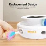 ROJECO ChaseBall™ - Giocattolo Interattivo 2 in 1 con Piuma Rotante per Gatti - immagine 6