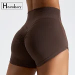 Hearuisavy – Pantaloncini Scrunch da Yoga e Allenamento a Vita Alta