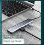 Kebidumei – Docking Station USB C 7 in 1 con HDMI 4K, USB 3.0, Lettore Schede e Ricarica PD 87W per MacBook e Laptop - immagine 2