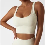 MIKETI – Reggiseno Sportivo Senza Cuciture e Senza Fili, Push-Up in Colore Solido - immagine 3