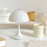 DBF – Lampada da Tavolo a LED a Forma di Fungo, Dimmerabile e Ricaricabile USB - immagine 5