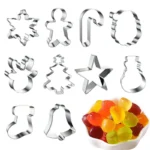 EilyBake – Set 10 Formine Natalizie in Acciaio Inossidabile per Biscotti e Dolci Fatti in Casa - immagine 2
