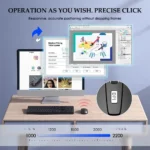 Kebidumei – Mouse Wireless Ergonomico 2.4G Ricaricabile per Ufficio e Gaming - immagine 2