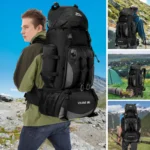 Scione – Zaino da Campeggio Impermeabile 90L, Zaino Trekking Outdoor Grande Capacità per Viaggio & Escursioni - immagine 2