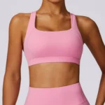 MIKETI – Reggiseno Sportivo Donna Senza Schienale, Top da Yoga Aderente e Traspirante - immagine 2