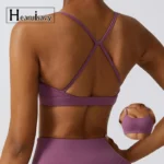 Hearuisavy – Reggiseno Sportivo Cross Back per Yoga e Allenamento
