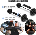 TitanFit – Spallina Imbottita per Bilanciere in Schiuma ad Alta Densità - immagine 4