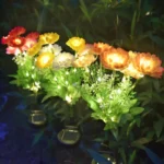 DBF – Luci Solari LED a Fiore di Neve per Giardino, IP65 Impermeabili (Set da 3 Pezzi) - immagine 2