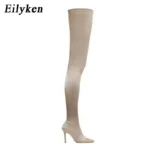 Eilyken – Stivali Over-the-Knee Elasticizzati con Tacco a Spillo, Sensuali & Versatili - immagine 4