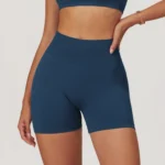 MIKETI – Pantaloncini Sportivi Donna Senza Cuciture a Vita Alta, Traspiranti per Yoga e Allenamento - immagine 6