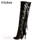 Eilyken – Stivali Over-the-Knee con Nappa, Punta a Punta & Tacchi a Spillo Sexy - immagine 4