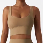 MIKETI – Reggiseno Sportivo Senza Cuciture e Senza Fili, Push-Up in Colore Solido - immagine 6