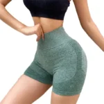 Pantaloncini Sportivi Donna a Vita Alta – Effetto Push-Up per Yoga, Fitness e Corsa - immagine 2
