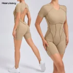 Hearuisavy – Tuta Sportiva da Donna a Maniche Lunghe per Yoga e Fitness