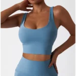 MIKETI – Reggiseno Sportivo Senza Cuciture e Senza Fili, Push-Up in Colore Solido