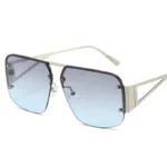 Arvin – Occhiali da Sole Quadrati Senza Montatura UV400 Unisex Vintage & Chic - immagine 4