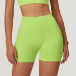 MIKETI – Pantaloncini Sportivi Donna Senza Cuciture a Vita Alta, Traspiranti per Yoga e Allenamento - immagine 3