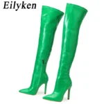 Eilyken – Stivali Over-the-Knee in Pelle Stampa Serpente, Sexy & di Tendenza - immagine 2