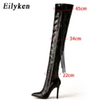 Eilyken – Stivali Over-the-Knee con Nappa, Punta a Punta & Tacchi a Spillo Sexy - immagine 5