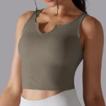 MIKETI – Reggiseno Sportivo Donna Push-Up Antiurto, Traspirante e Aderente per Yoga e Fitness - immagine 5