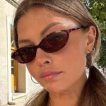 Arvin – Occhiali da Sole Leopardati Retrò | Montatura Ovale Piccola Donna 2024 - immagine 2