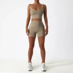 brown-shorts-set