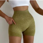 Pantaloncini Sportivi Donna a Vita Alta – Effetto Push-Up per Yoga, Fitness e Corsa - immagine 3