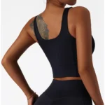 MIKETI – Reggiseno Sportivo Senza Cuciture e Senza Fili, Push-Up in Colore Solido - immagine 2