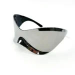 Arvin FutureShield – Occhiali da Sole Maschera Oversize Stile Punk Y2K Specchiati Unisex - immagine 6
