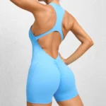 ZEEHOOH – Tuta Yoga Donna con Scollo a V, Senza Maniche e Aderente, Completo Intero per Fitness e Allenamento - immagine 2