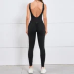ZEEHOOH – Tuta Sportiva Donna con Scollo a V e Schiena Scoperta, Manica Lunga per Yoga e Allenamento