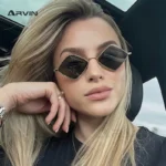 Arvin DiamondEyes – Occhiali da Sole Cat Eye a Rombo Donna Stile Y2K Retrò Chic UV400