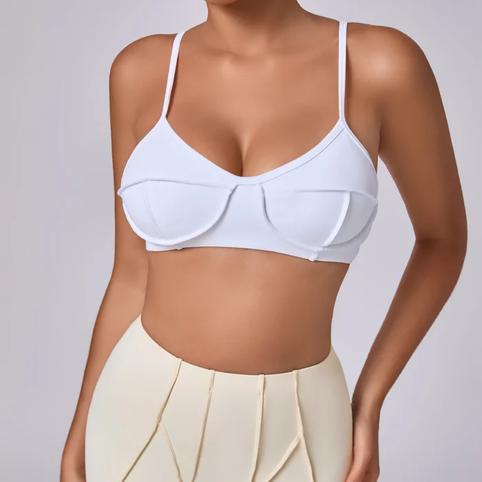 ZEEHOOH – Reggiseno Sportivo Donna Imbottito Senza Schiena, Push-Up e Traspirante per Yoga, Fitness e Running - immagine 1