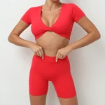 ZEEHOOH – Set Yoga Donna 2 Pezzi con Reggiseno Sportivo e Leggings, Completo Elasticizzato per Allenamento e Fitness - immagine 5
