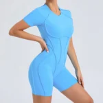 ZEEHOOH – Tuta Sportiva Donna Corto Senza Schiena con Effetto Scrunch, Perfetta per Fitness e Yoga - immagine 3