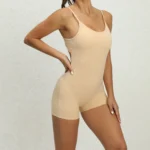 ZEEHOOH – Tuta Sportiva Donna Senza Cuciture con Schiena Scoperta, Short Set Elasticizzato per Yoga e Palestra - immagine 6