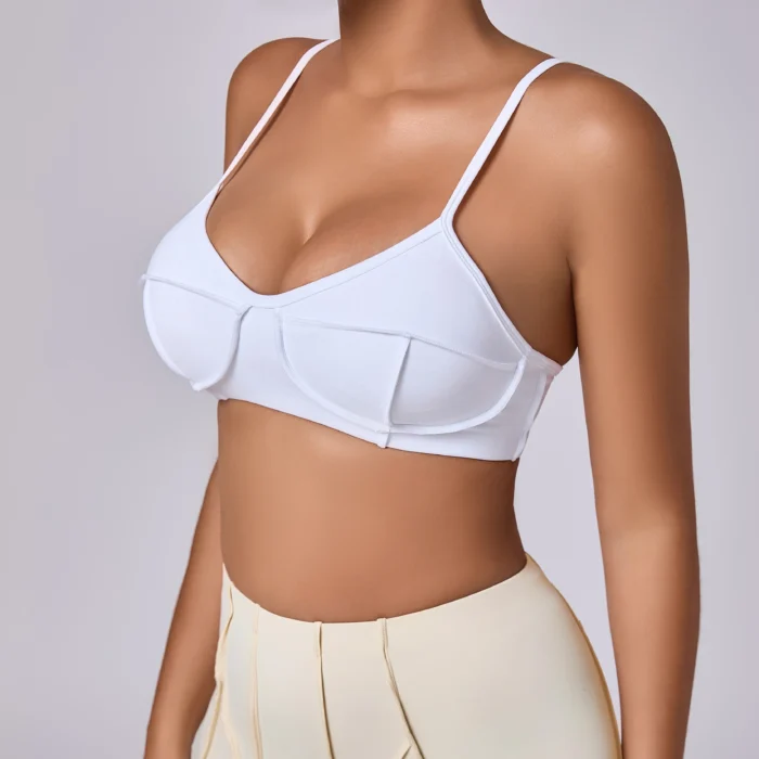 ZEEHOOH – Reggiseno Sportivo Donna Imbottito Senza Schiena, Push-Up e Traspirante per Yoga, Fitness e Running - immagine 2